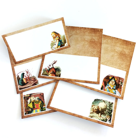 Alice in Wonderland Place Tent Cards