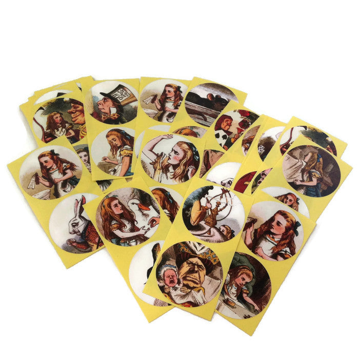 Alice in Wonderland Sticker Labels