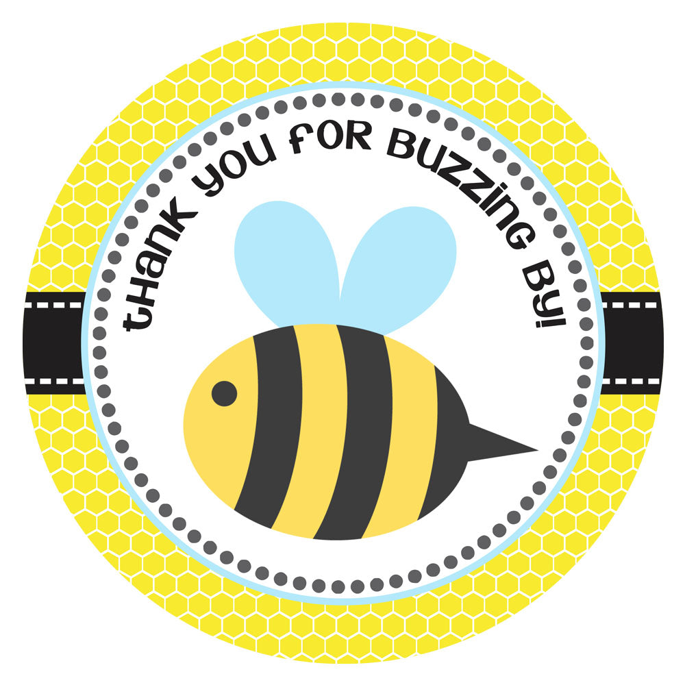 Bee Thank You Sticker Labels