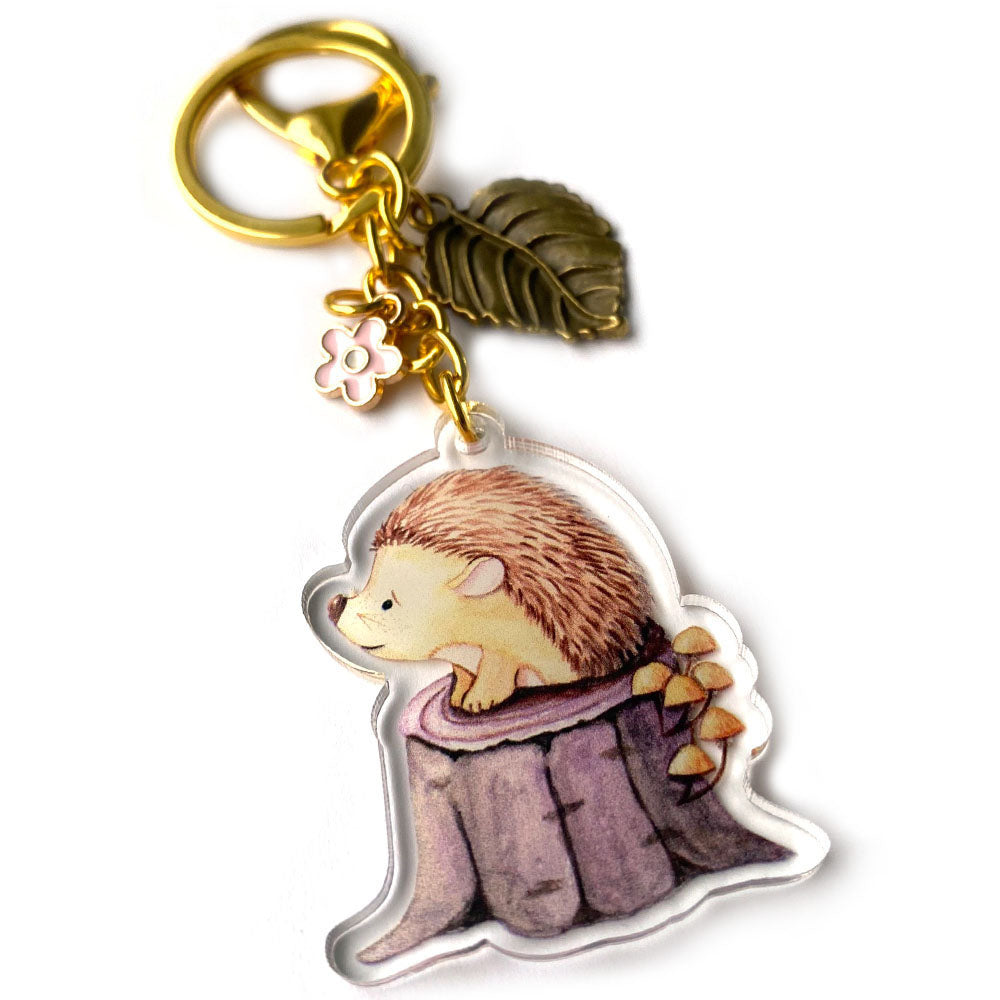 Cute Hedgehog Keychain