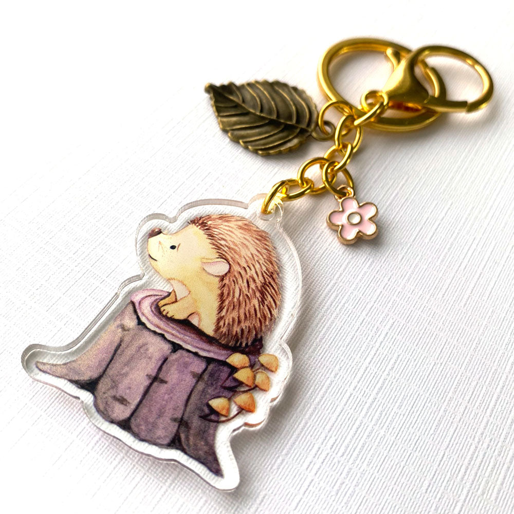 Cute Hedgehog Keychain