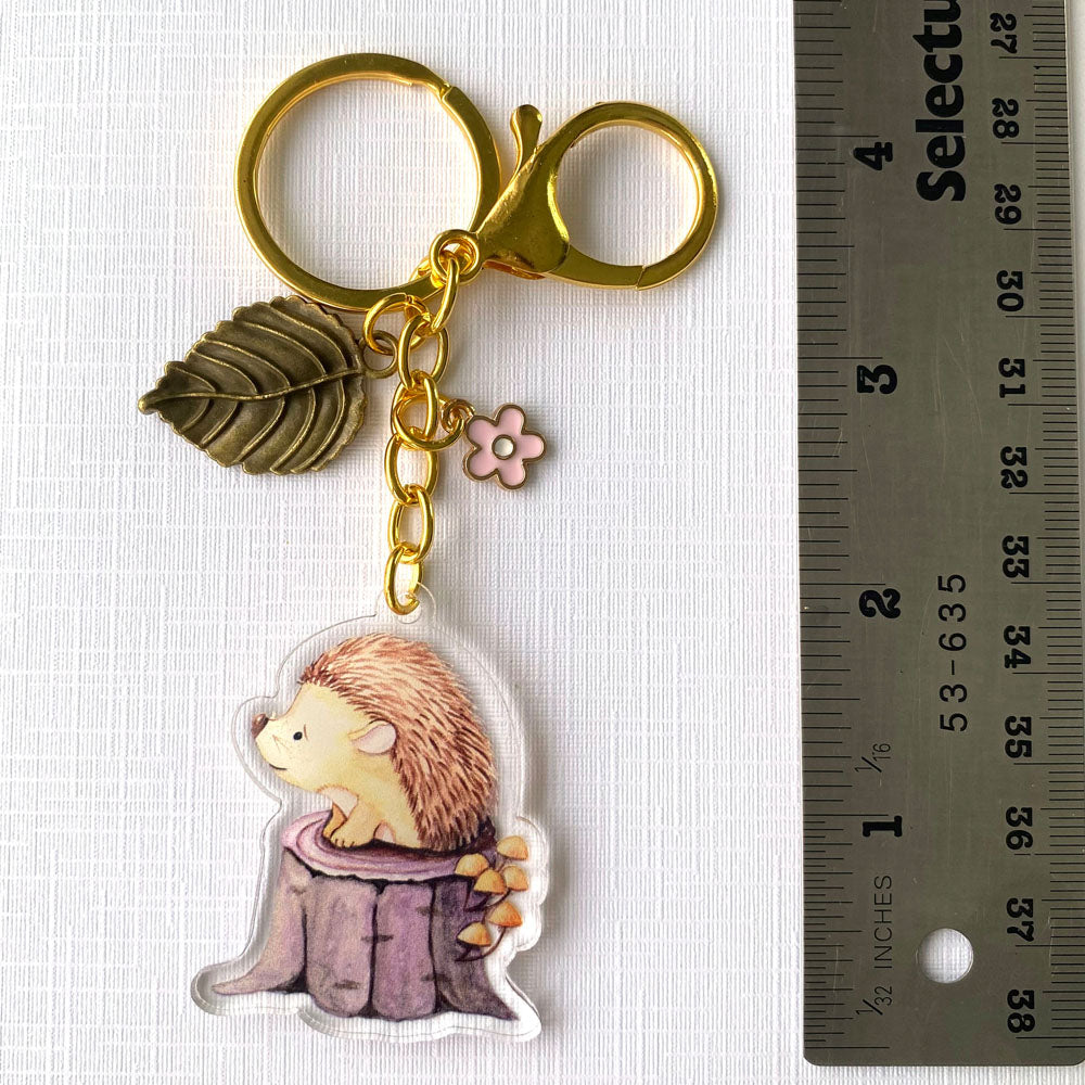 Cute Hedgehog Keychain