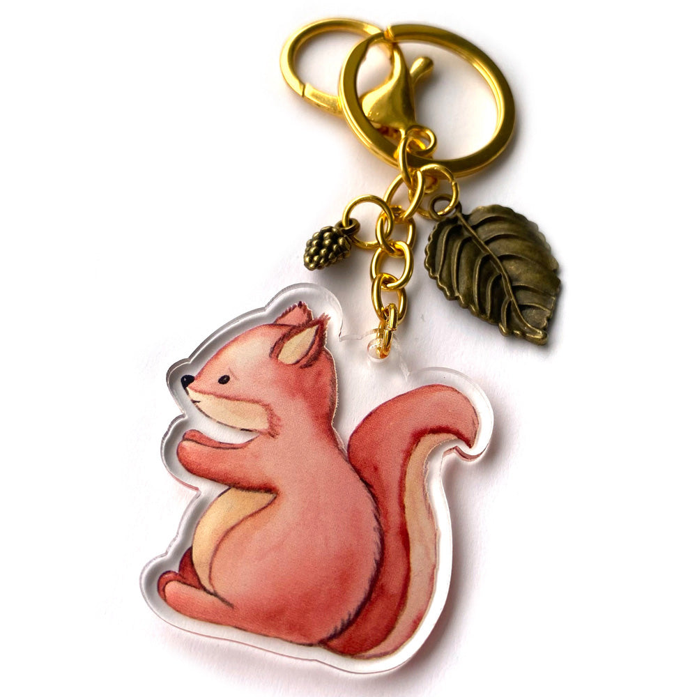 Cute Squirrel Keychain