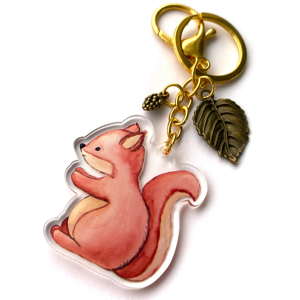 Cute Squirrel Keychain