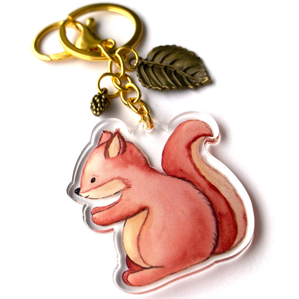 Cute Squirrel Keychain