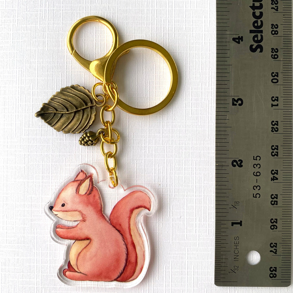 Cute Squirrel Keychain