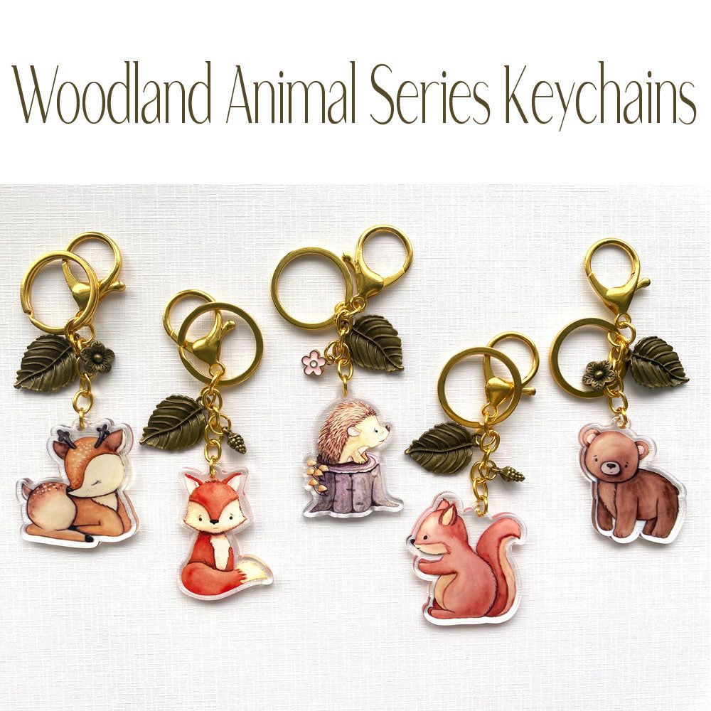 Cute Woodland Animal Series Keychain