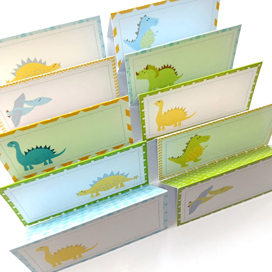 Dinosaur Place Tent Cards