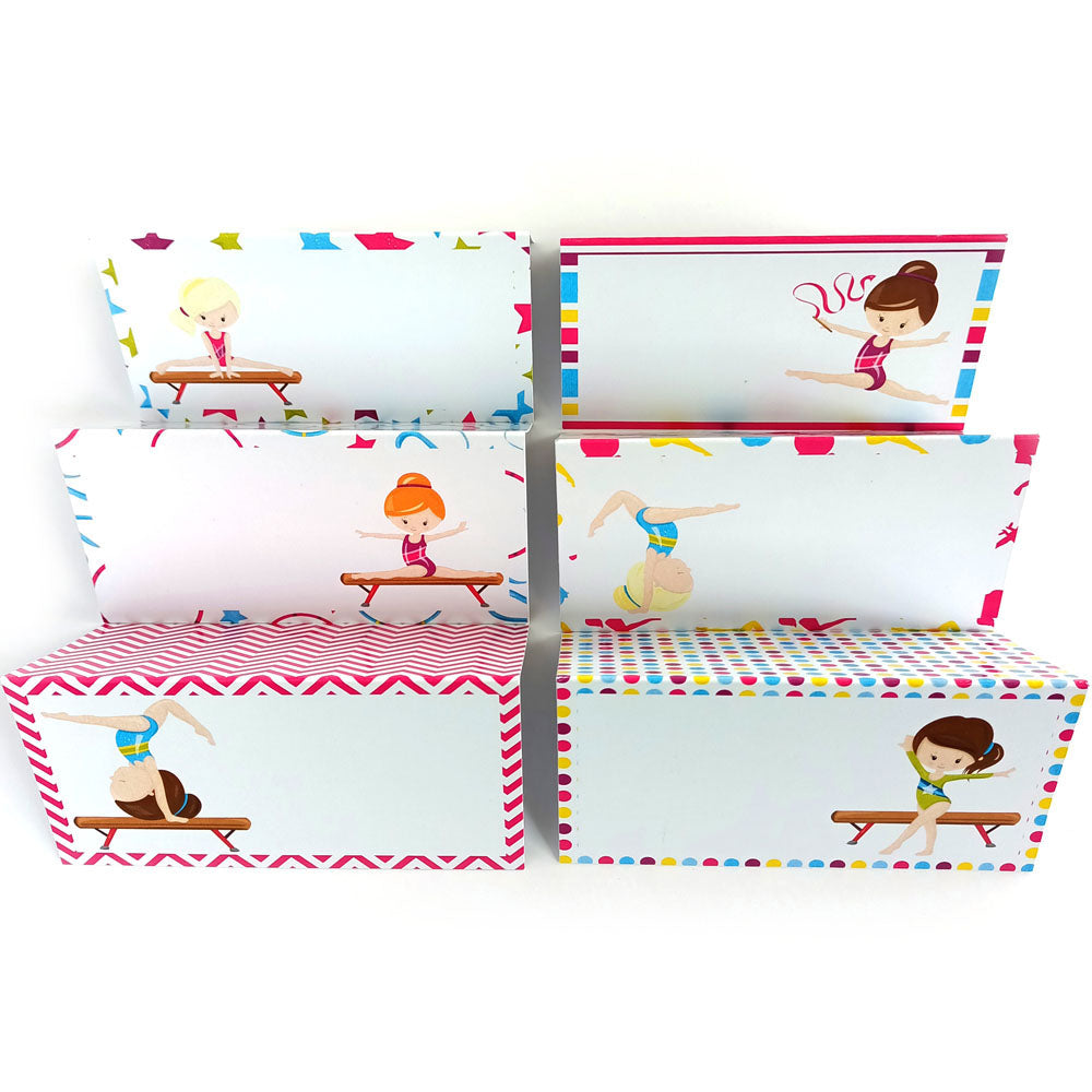 Gymnastics Place Tent Cards