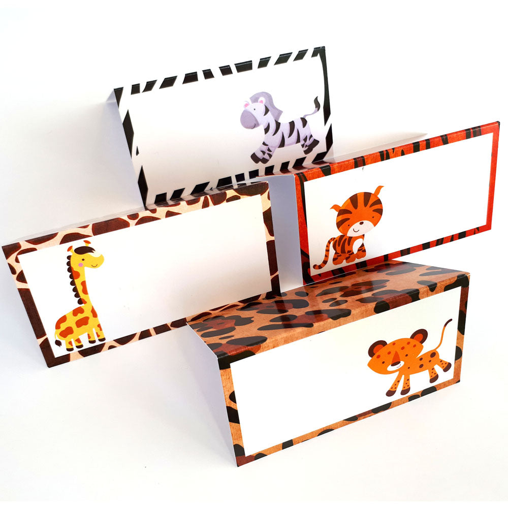 Jungle Safari Place Tent Cards