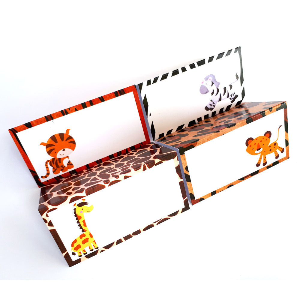 Jungle Safari Place Tent Cards