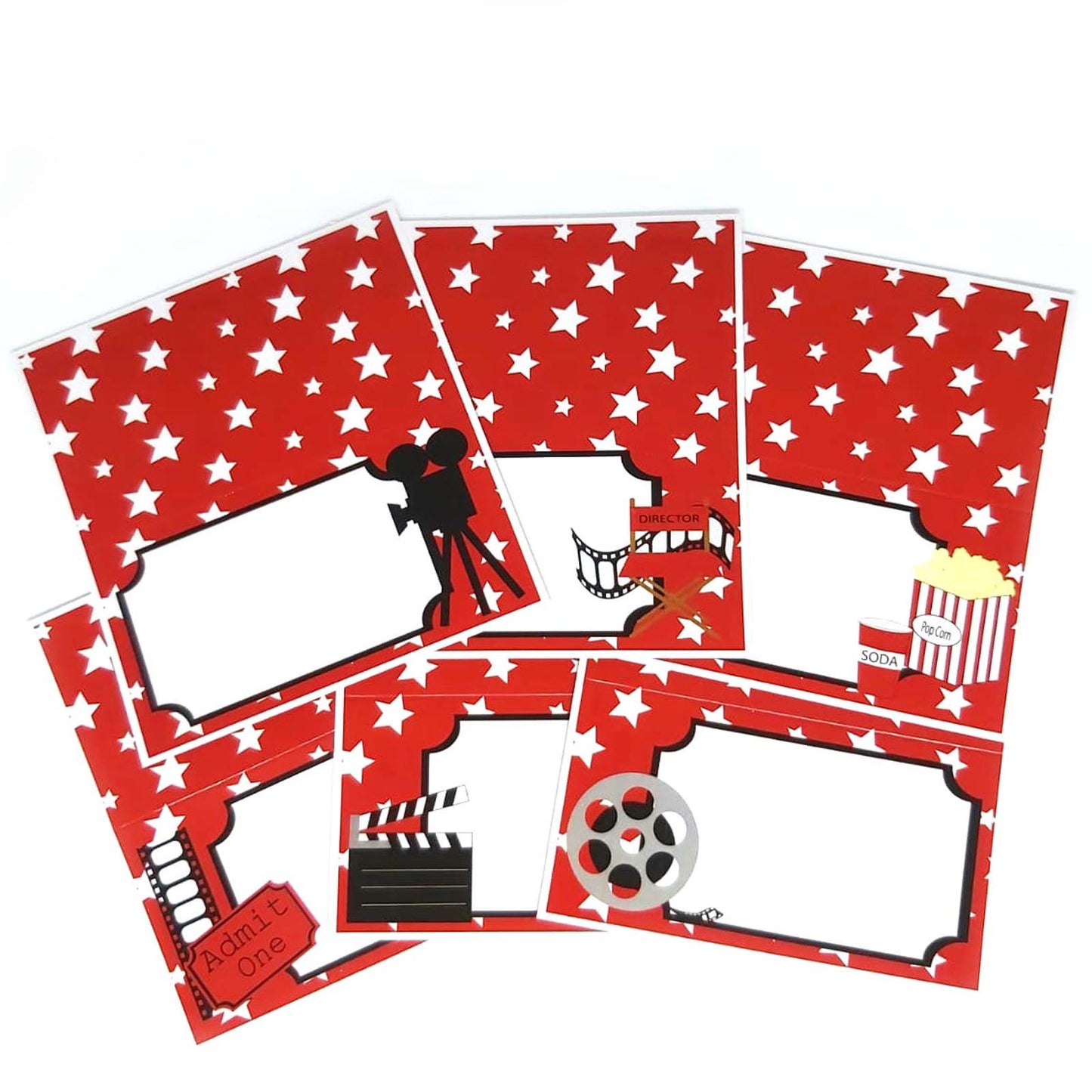 Movie Night Place Tent Cards