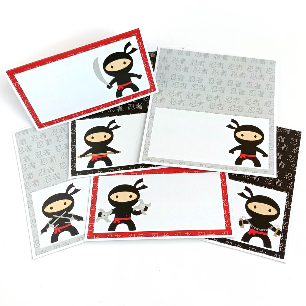 Ninja Place Tent Cards