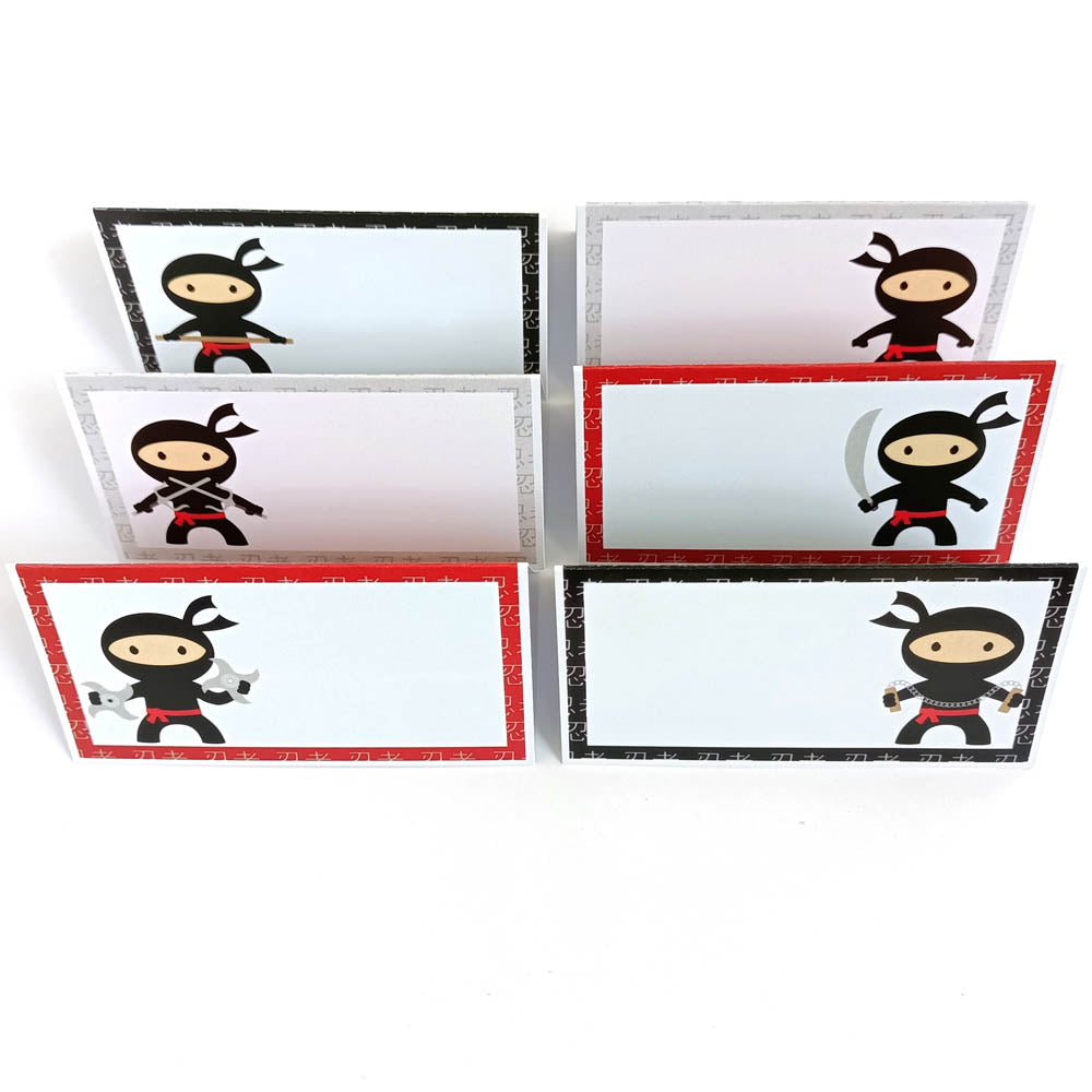 Ninja Place Tent Cards