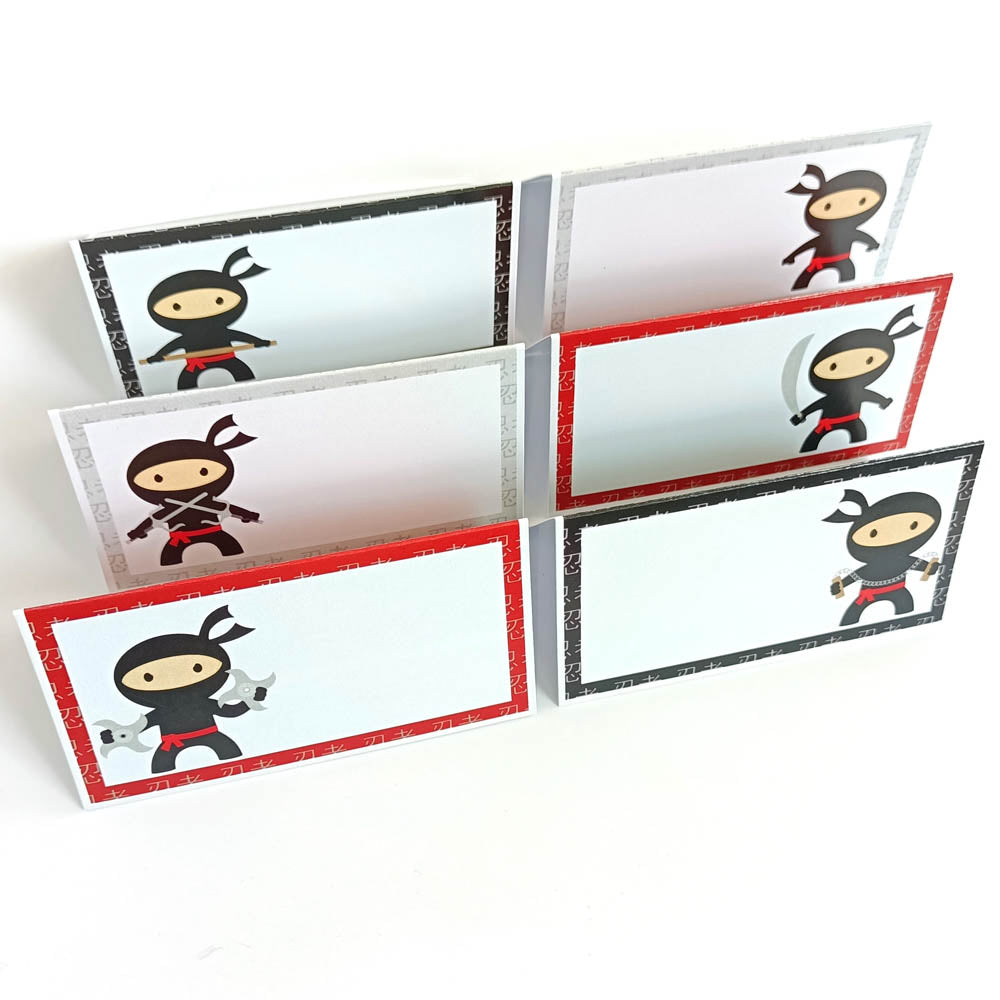 Ninja Place Tent Cards