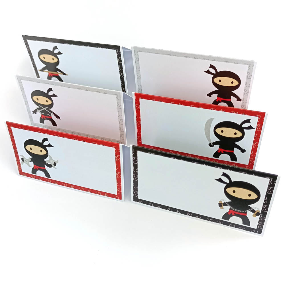 Ninja Place Tent Cards