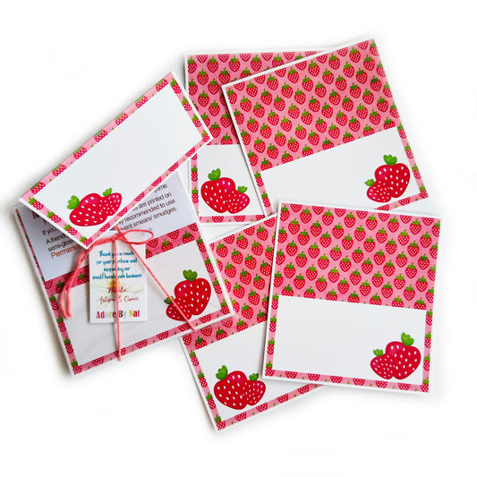 Strawberry Place Tent Cards