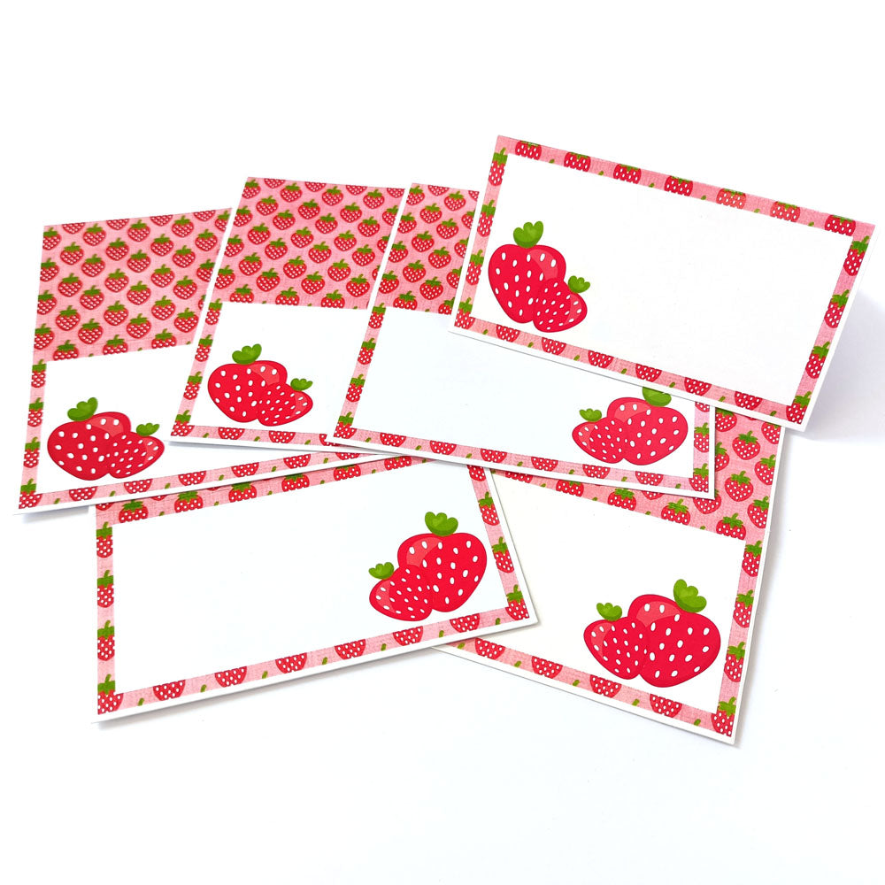 Strawberry Place Tent Cards