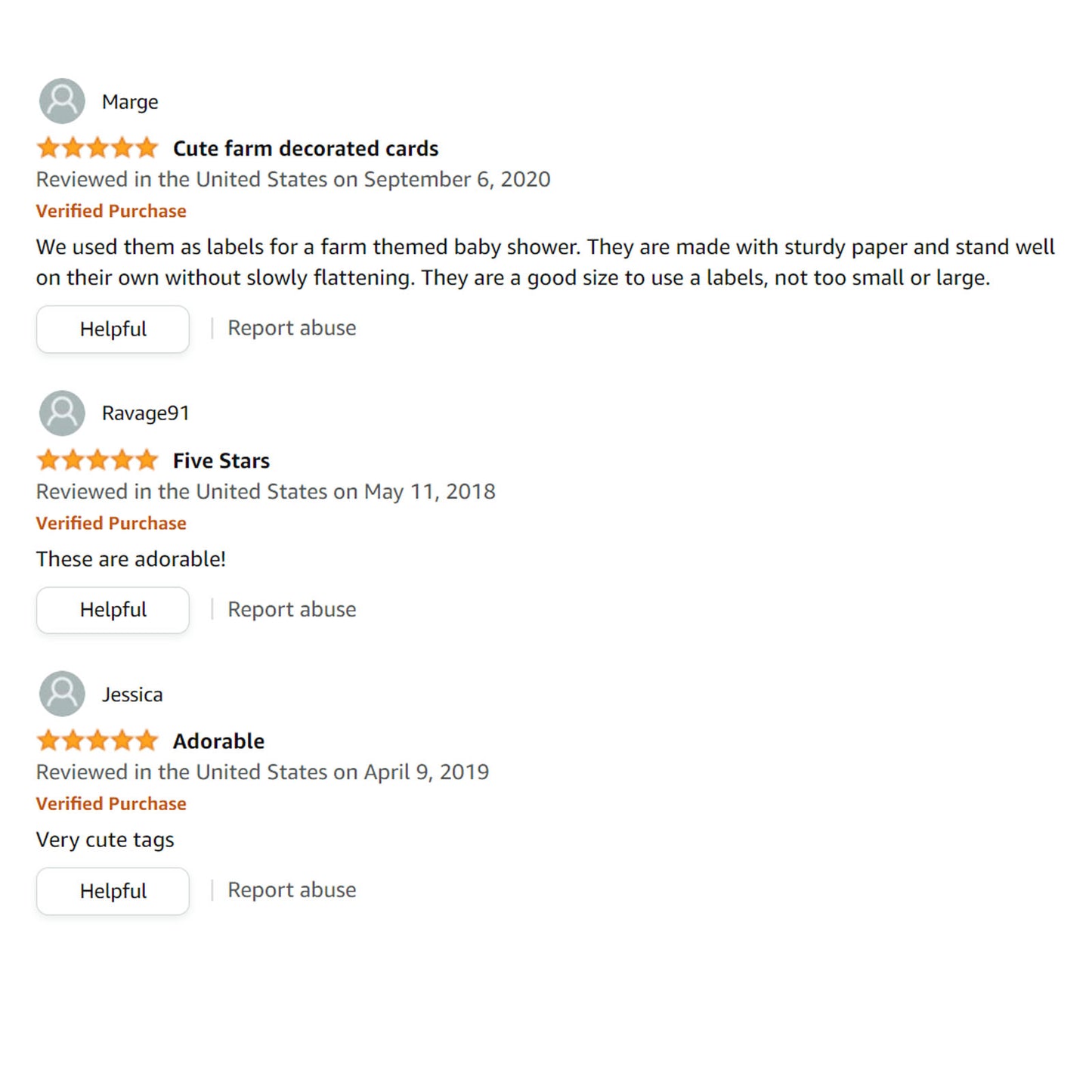 Reviews on Farm Animals Place Tent Cards