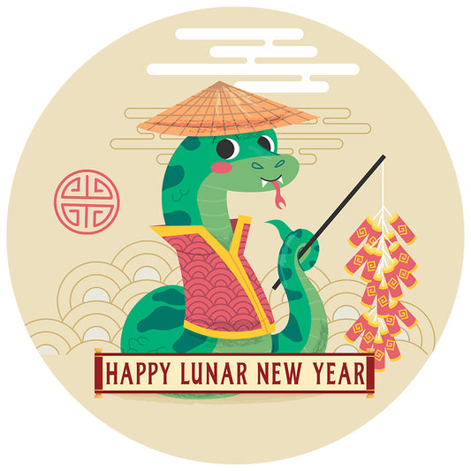 Year of the Snake 2025 Lunar New Year Celebration Stickers