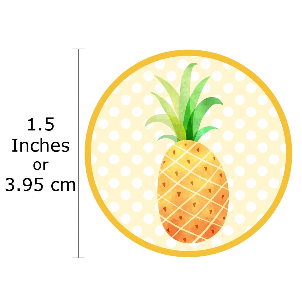 Sweet Pineapple Sticker Labels by Adore By Nat 