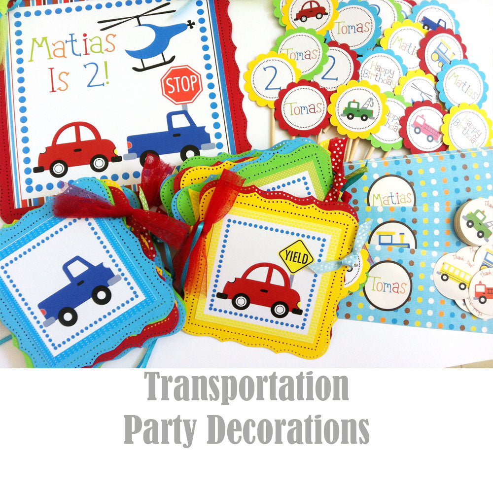 Transportation Party Decorations