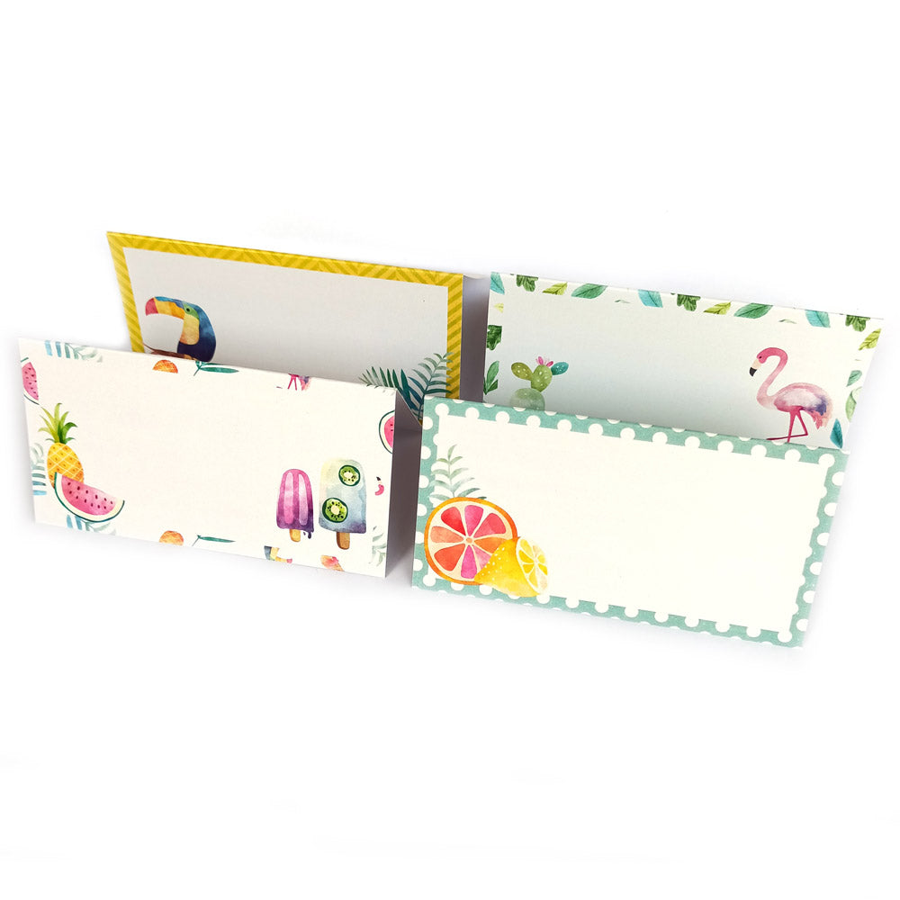 Tropical Island Place Tent Cards