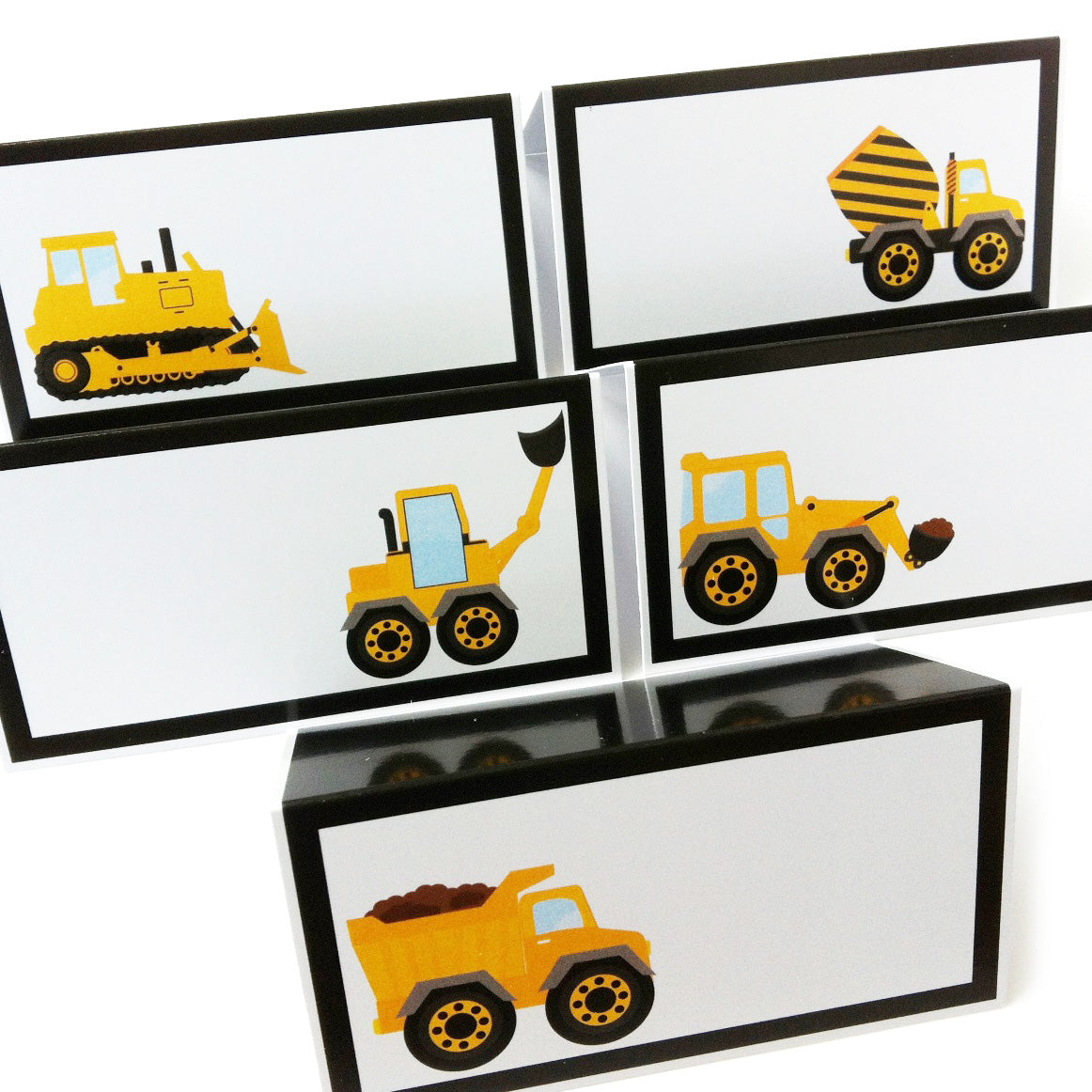 Construction Dump Truck Place Tent Cards by Adore By Nat 