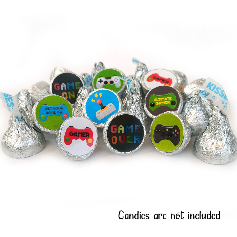 Video Games Sticker Labels for Hershey's Kisses Chocolates