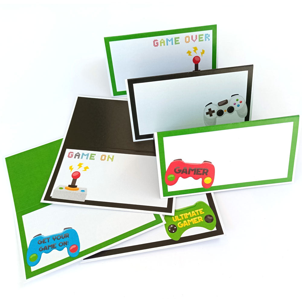 Video Games Place Tent Cards