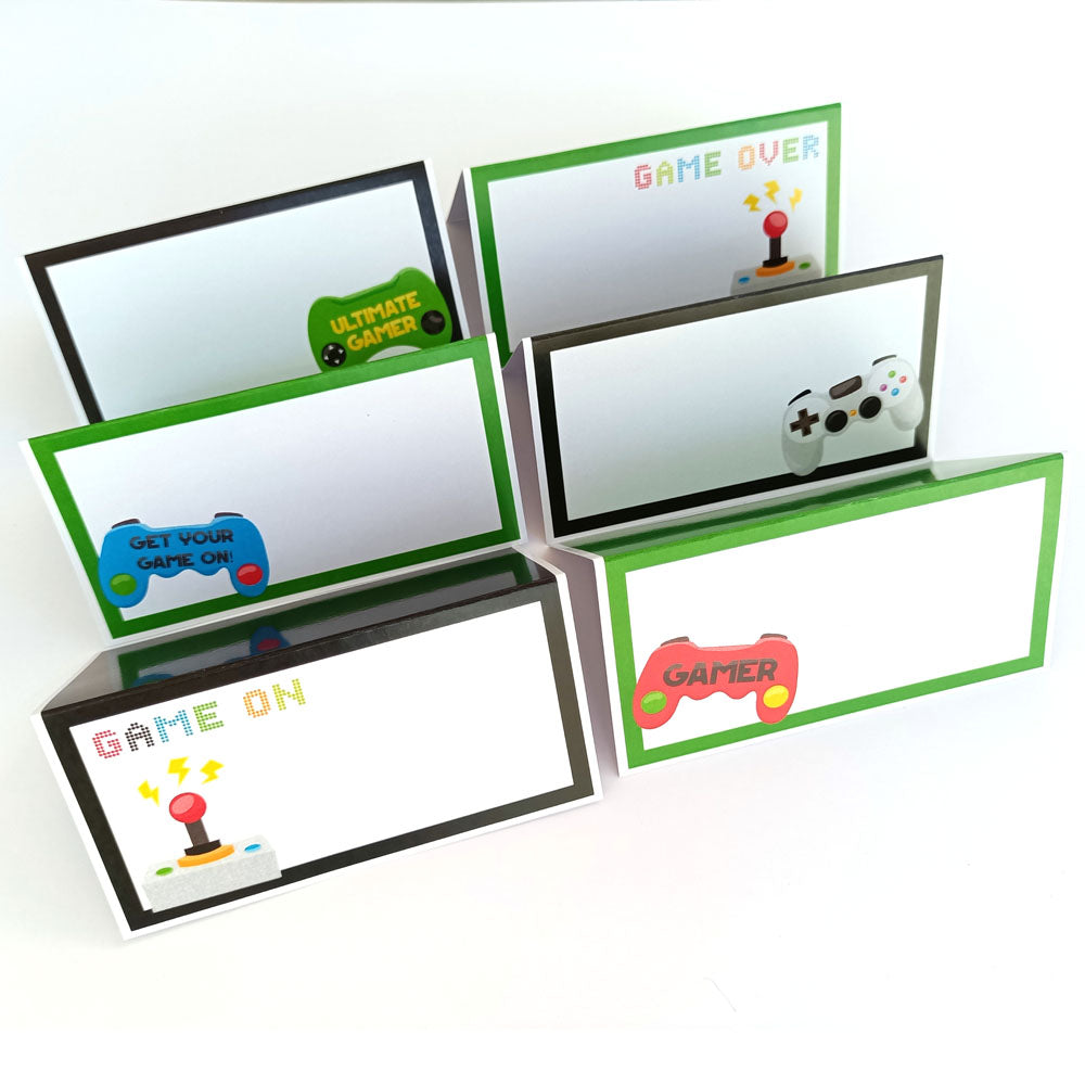 Video Games Place Tent Cards