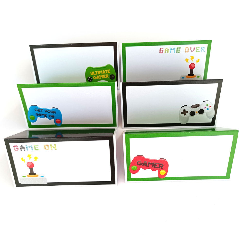 Video Games Place Tent Cards