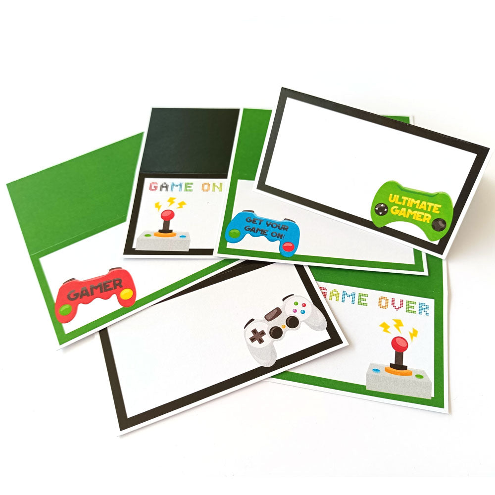 Video Games Place Tent Cards