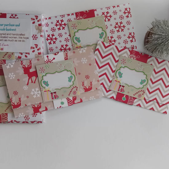 Classic Christmas Holiday Gift Card or Money Holders by Adore By Nat