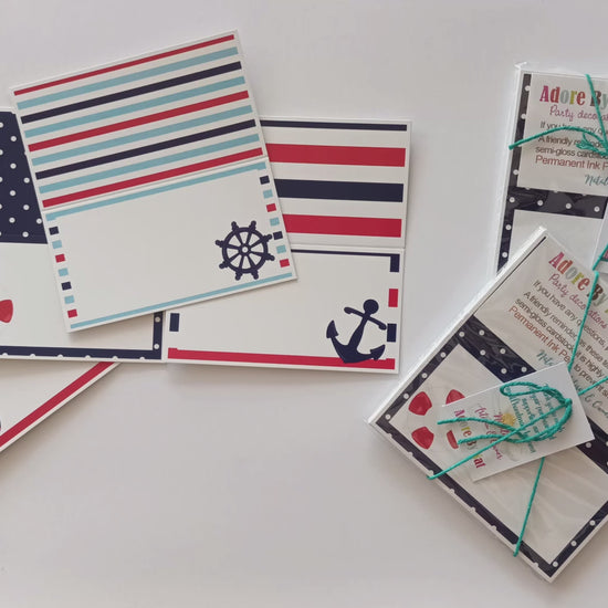 Nautical Place Tent Cards by Adore By Nat