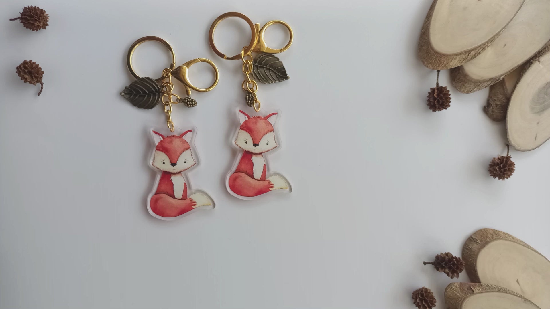 Cute Fox Keychain by Adore By Nat