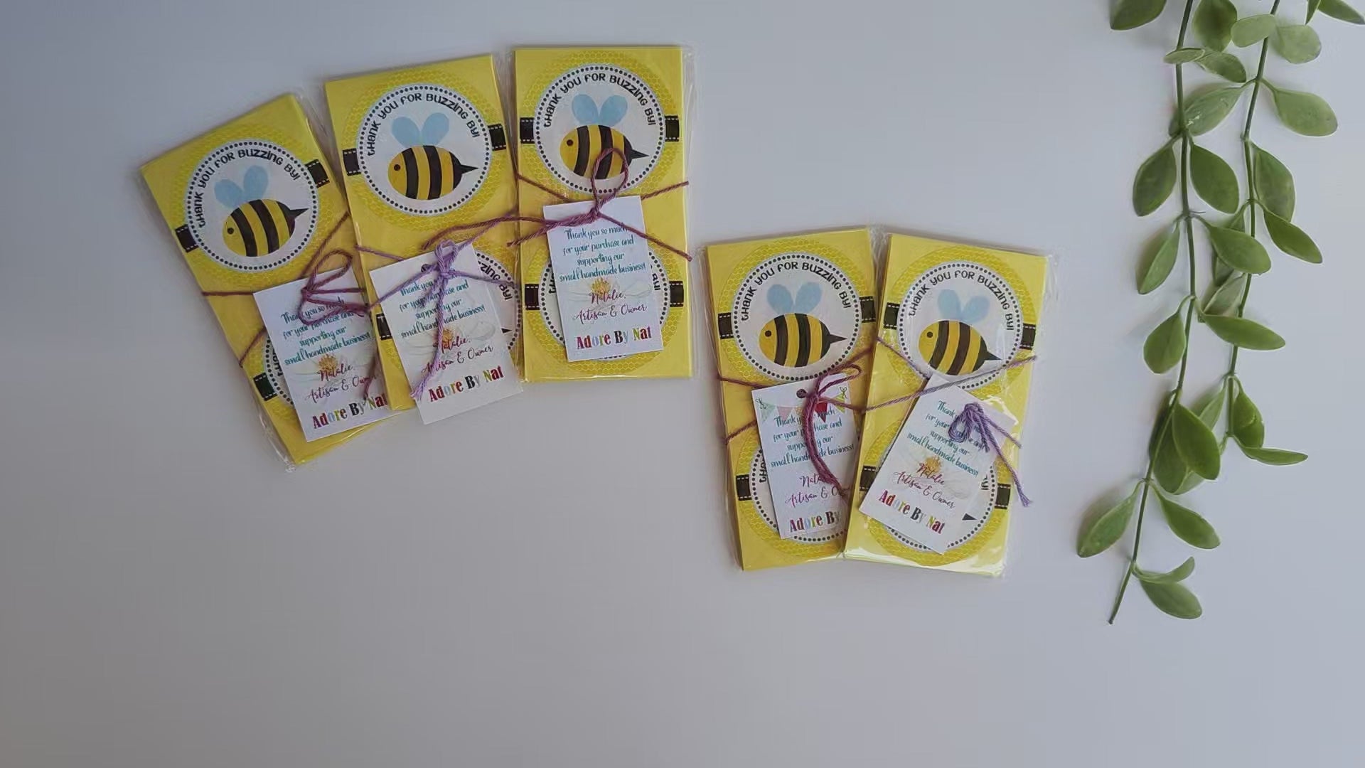 Bee Thank You Sticker Labels by Adore By Nat