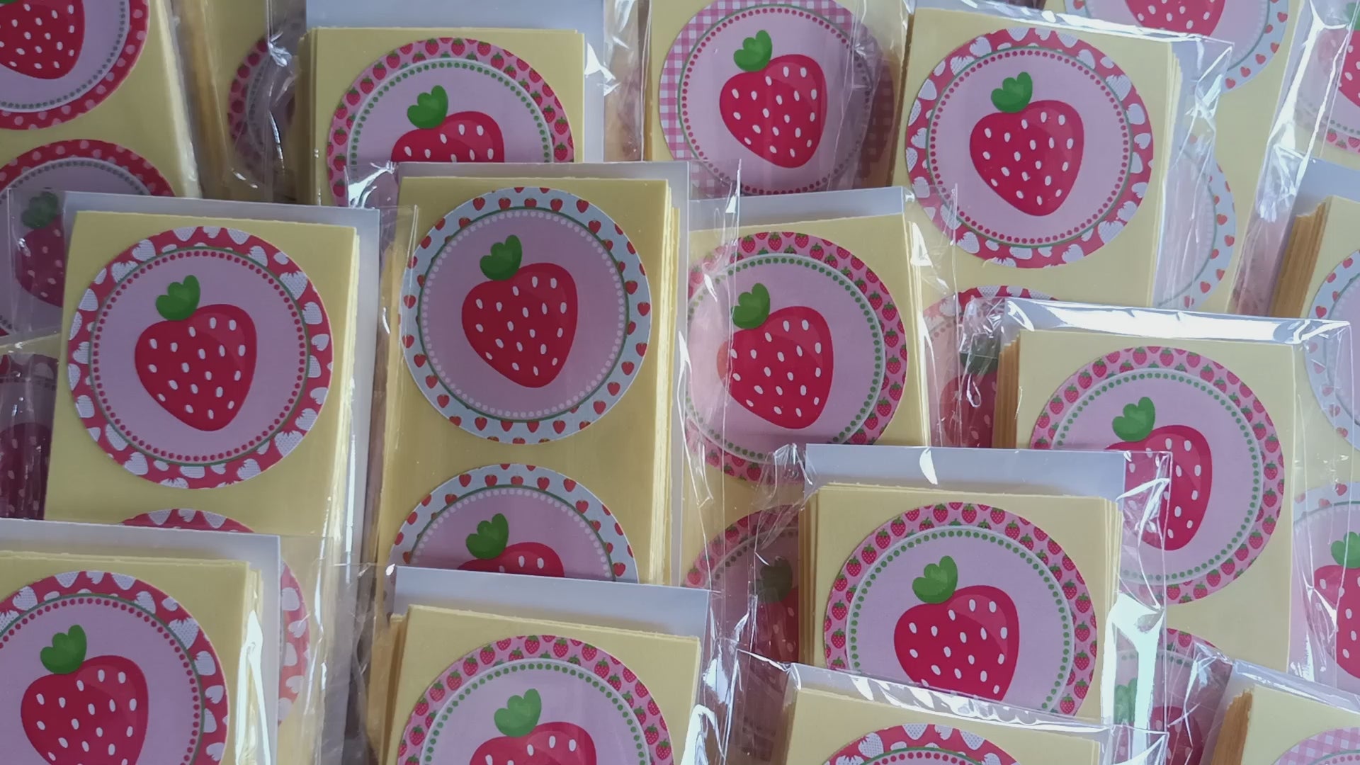 Strawberry Sticker Labels