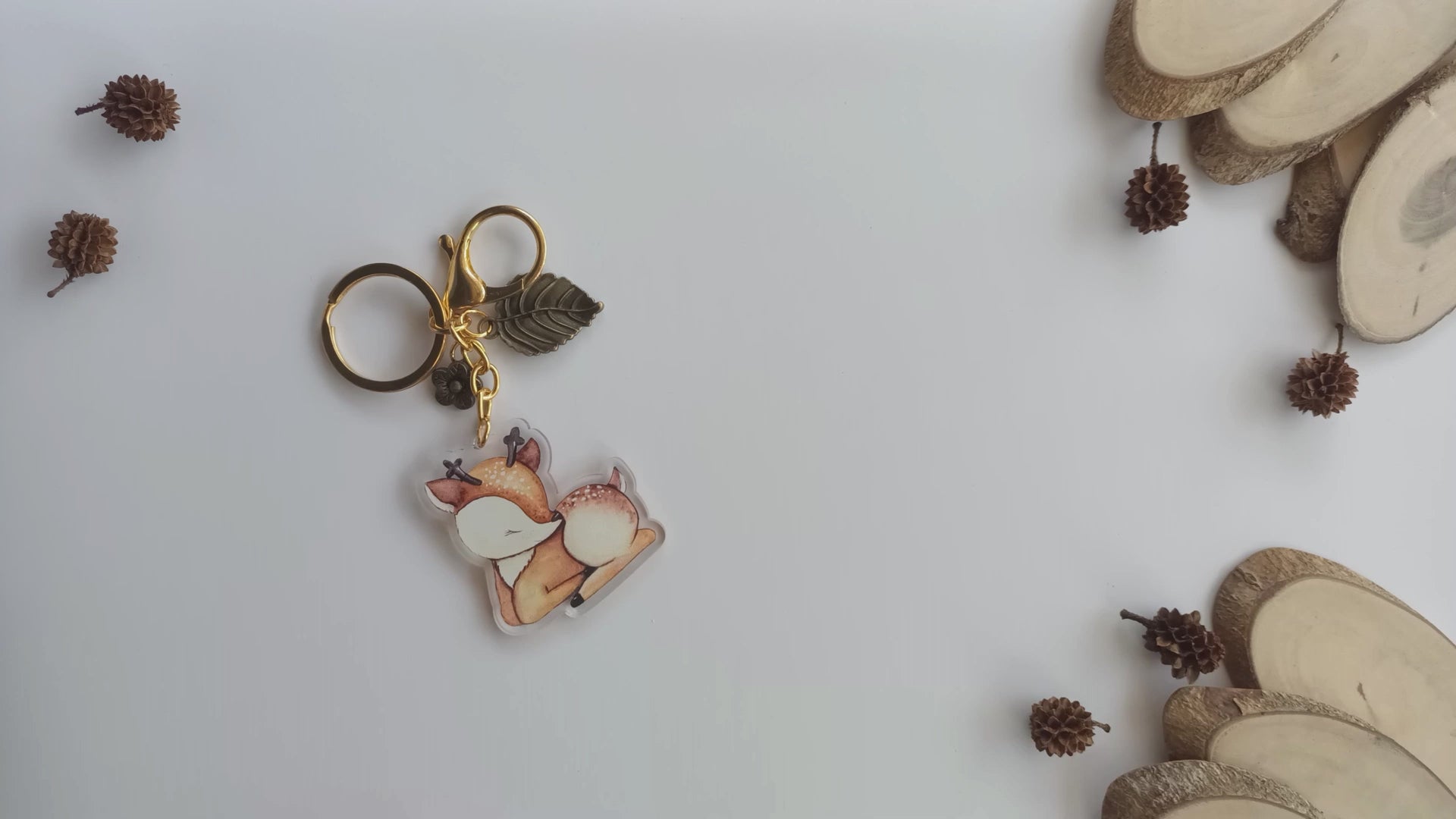 Cute Deer Keychain by Adore By Nat