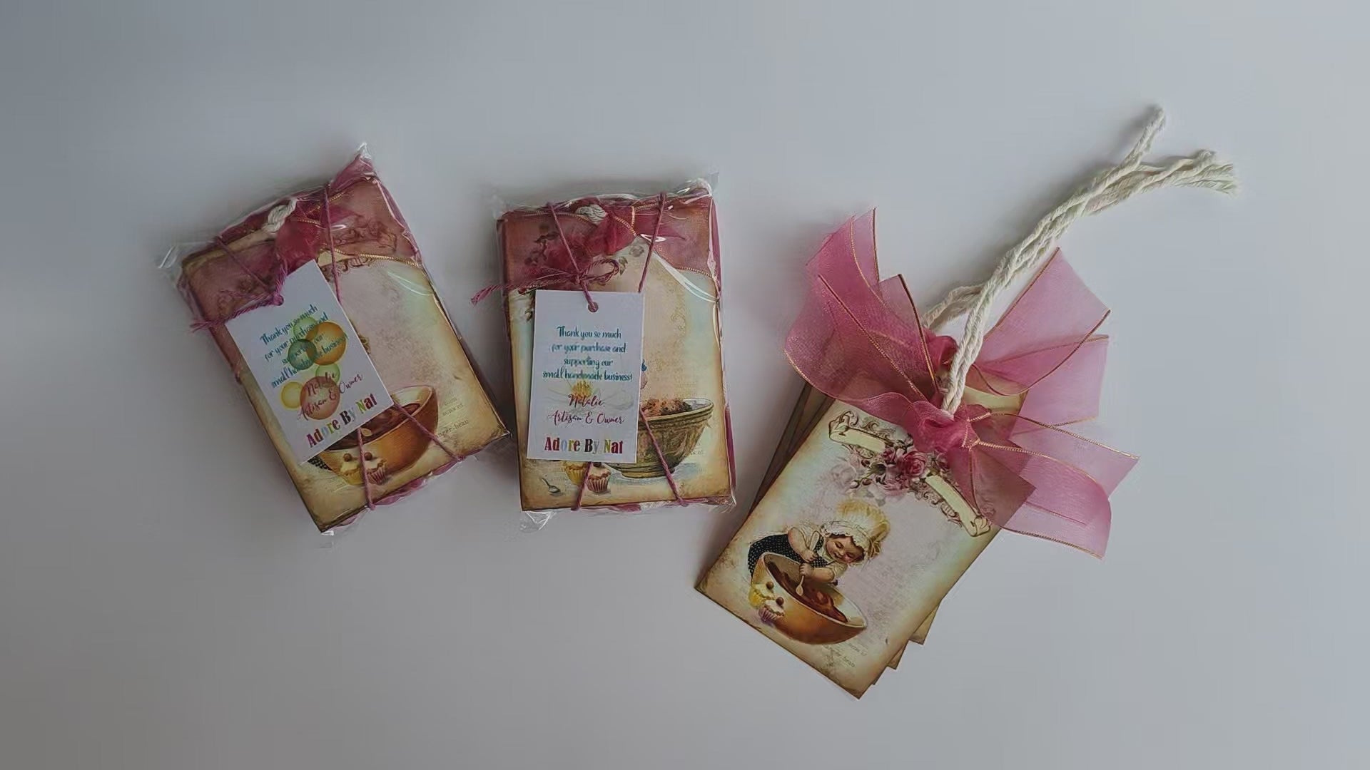 Girl Pastry Baker Chef Gift Tags by Adore By Nat