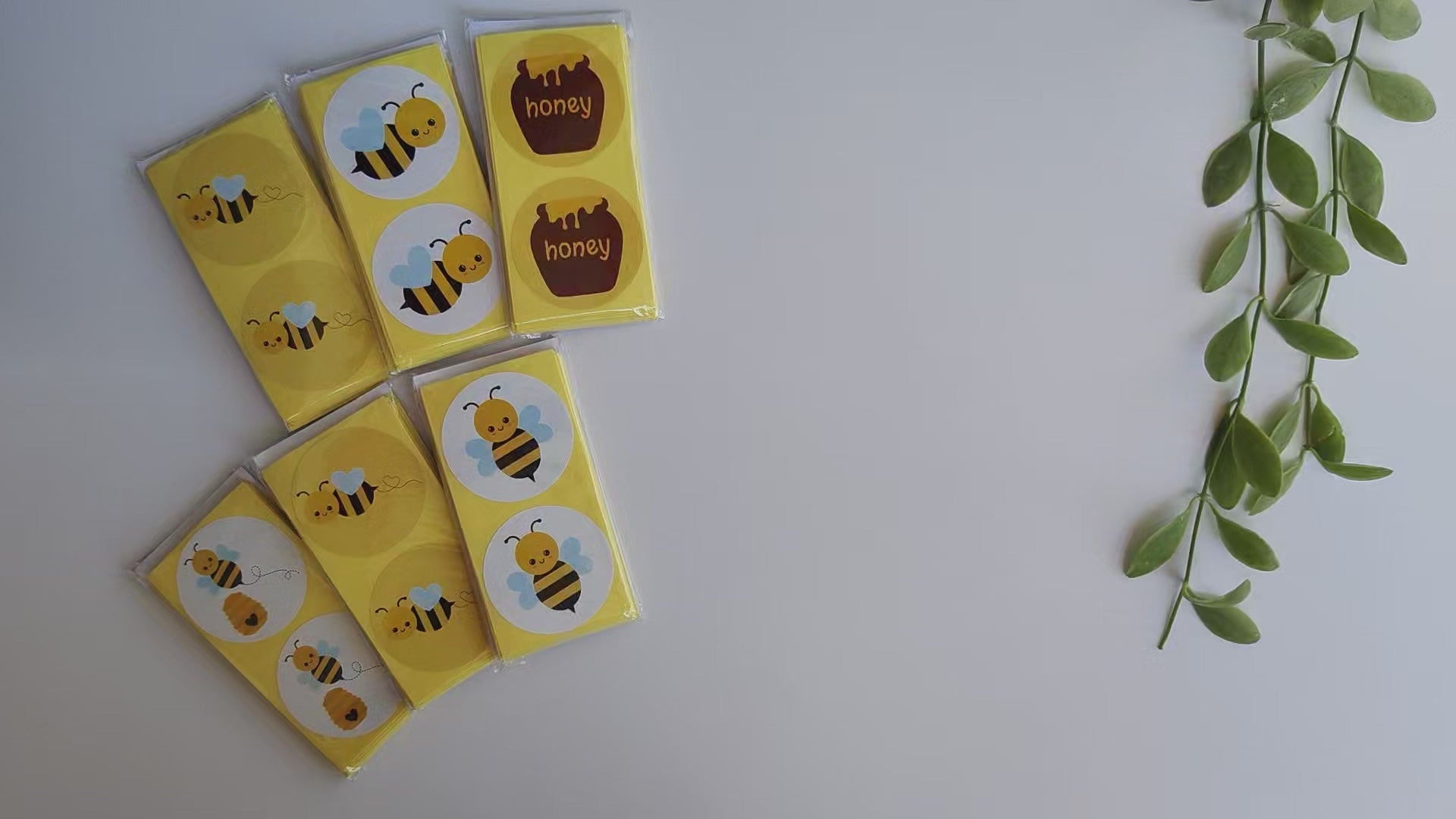 Bumble Bee Sticker Labels by Adore By Nat