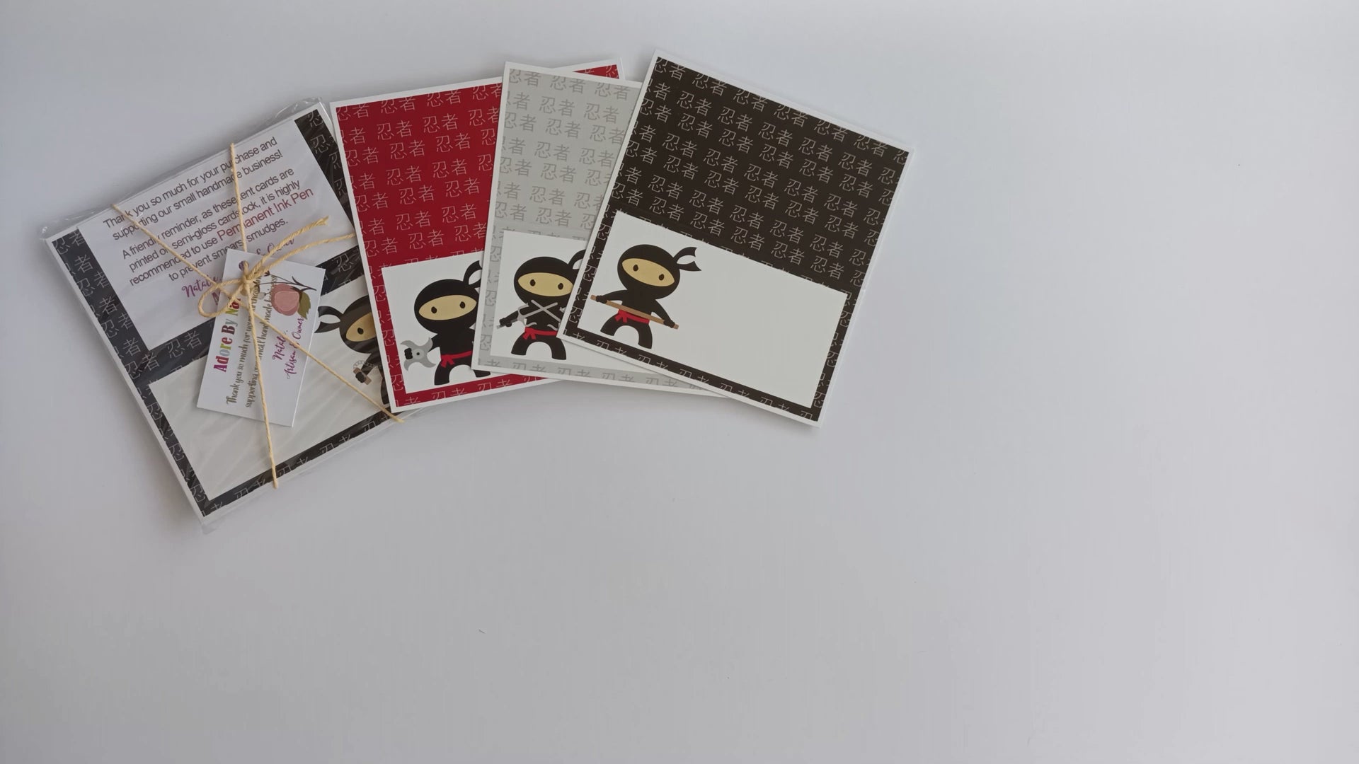 Ninja Place Tent Cards by Adore By Nat