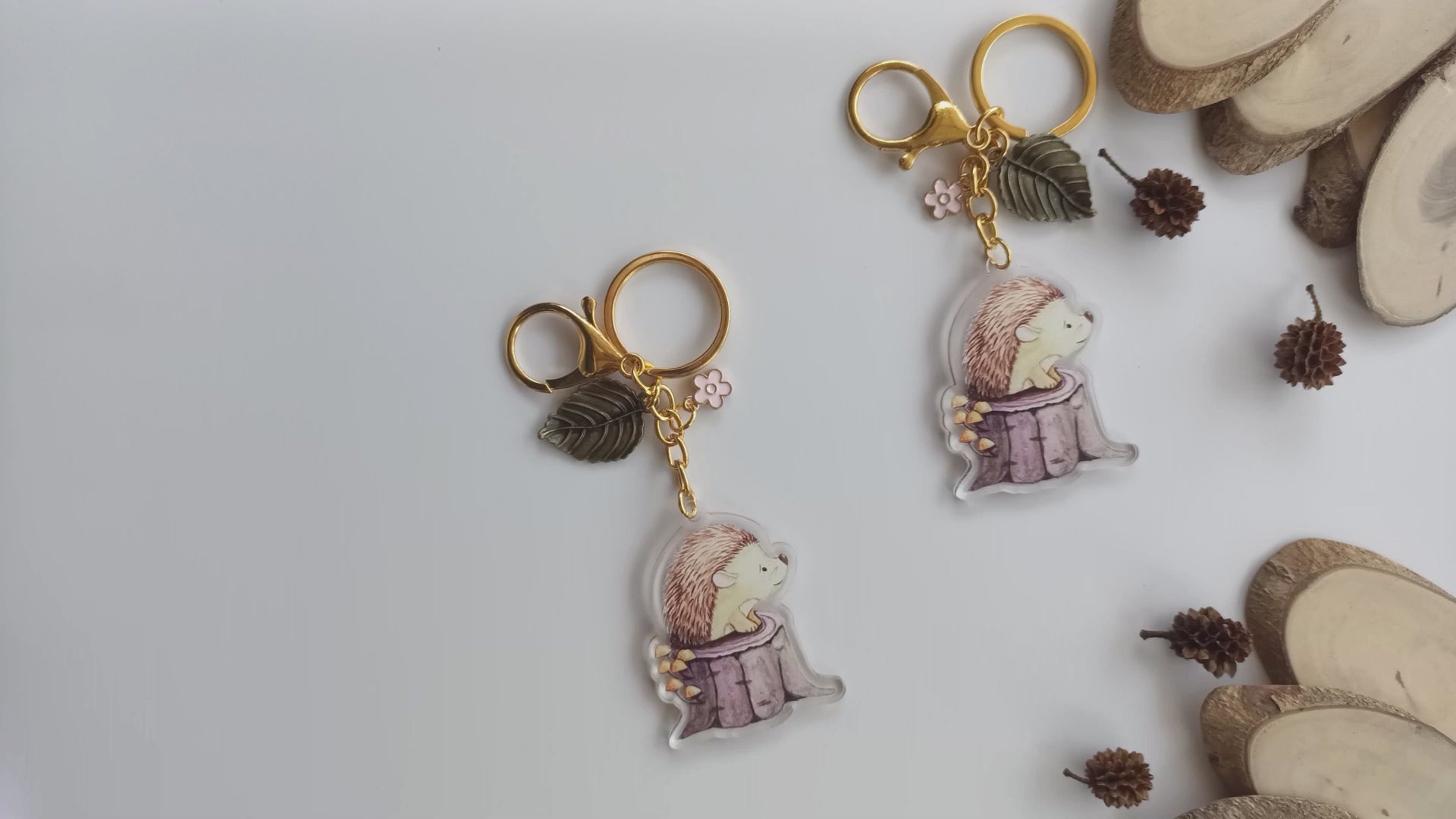 Cute Hedgehog Keychain by Adore By Nat