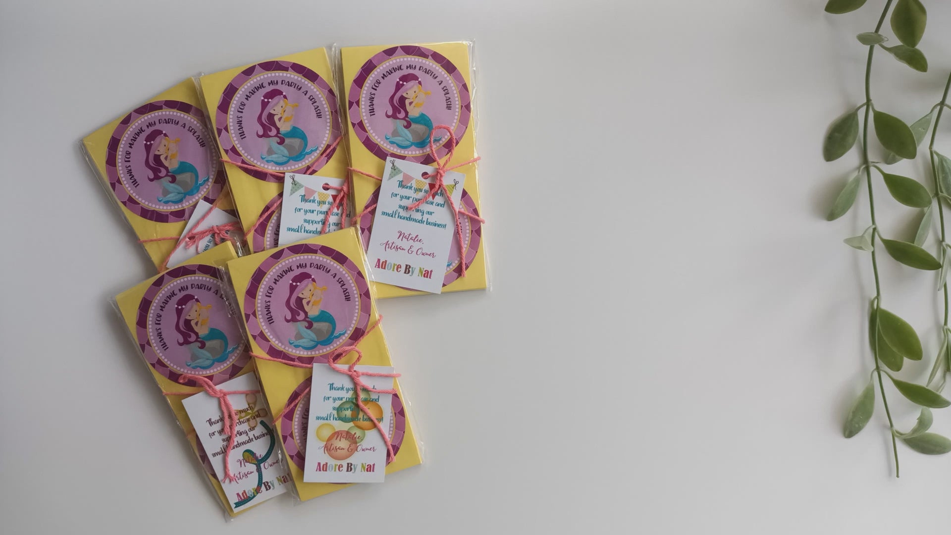 Mermaid Thank You Sticker Labels by Adore By Nat