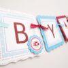 Garden Gnome Baby Shower Banner for a Boy