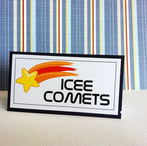 Outer Space Tent Cards, Personalized