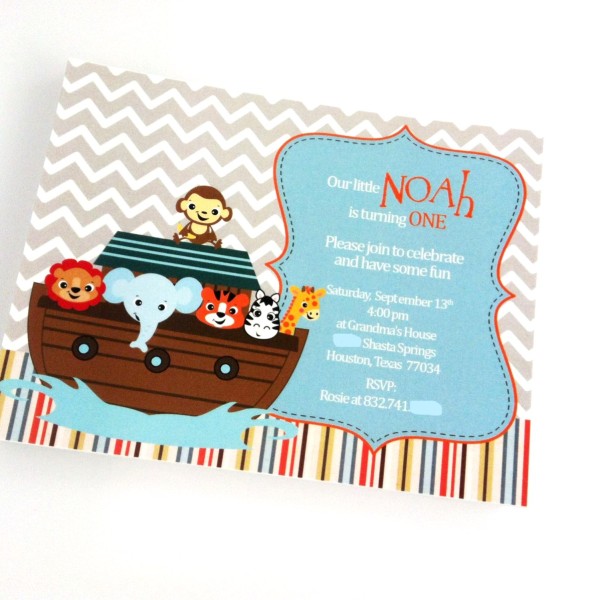 Noah's Ark Invitations