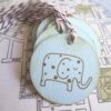 Baby Elephant Gift Favor Tags
