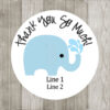 Blue Elephant Stickers