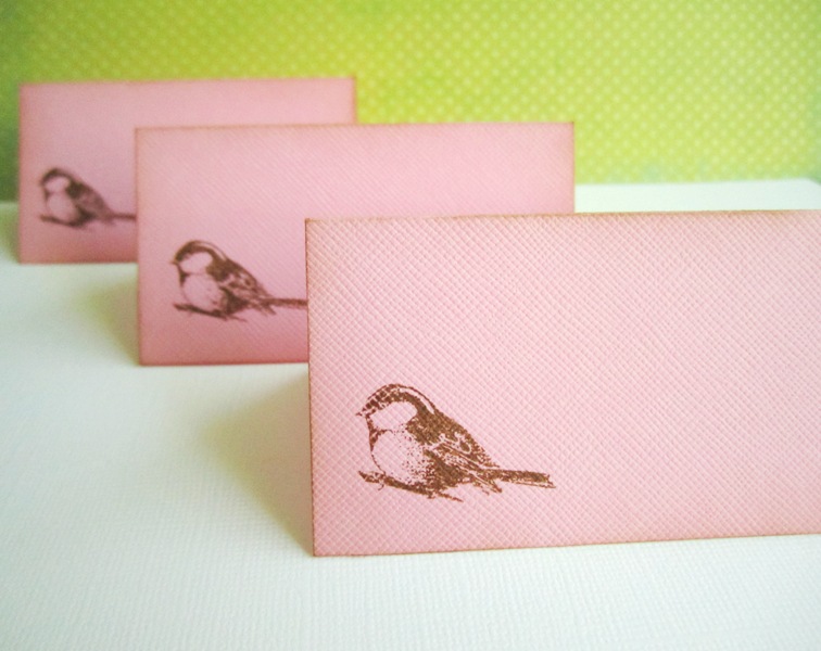 Bird Table Place Cards